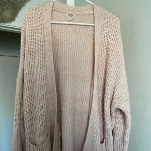 Pink cardigan
